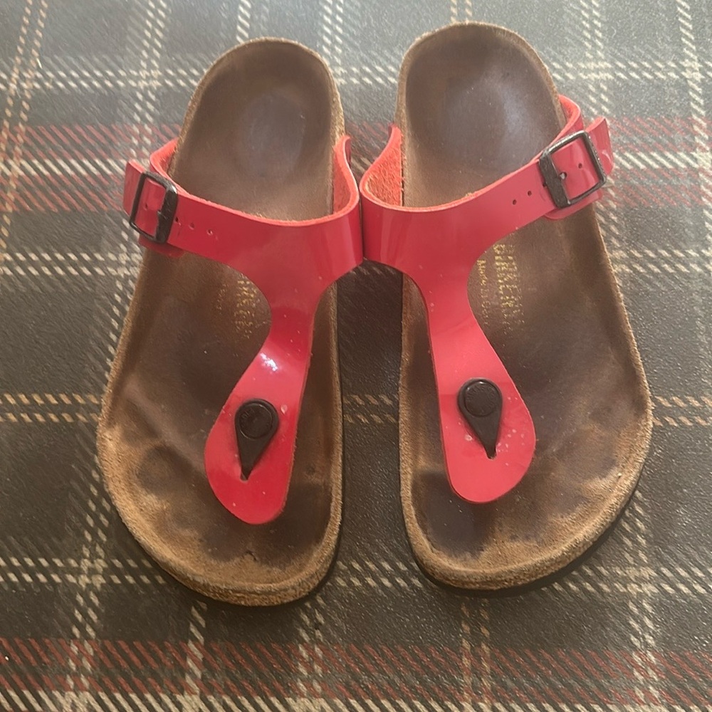 Birkenstock Red Sandals gizeh 36